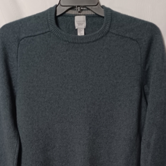 GIASONE Blue Merino Wool/ Cashmere Crew Neck Sweater.M - Picture 2 of 12